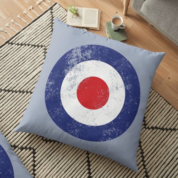 RAF Type D Roundel - Mod Target Logo Cojines de suelo