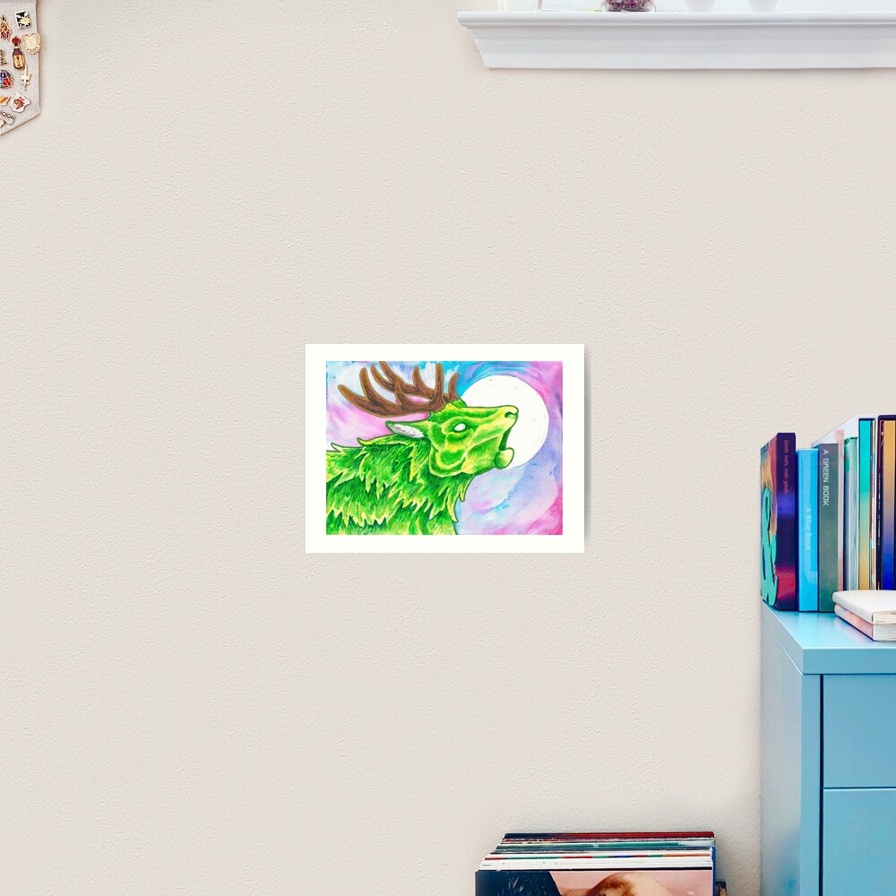 Earth Deer Spirit Art Print