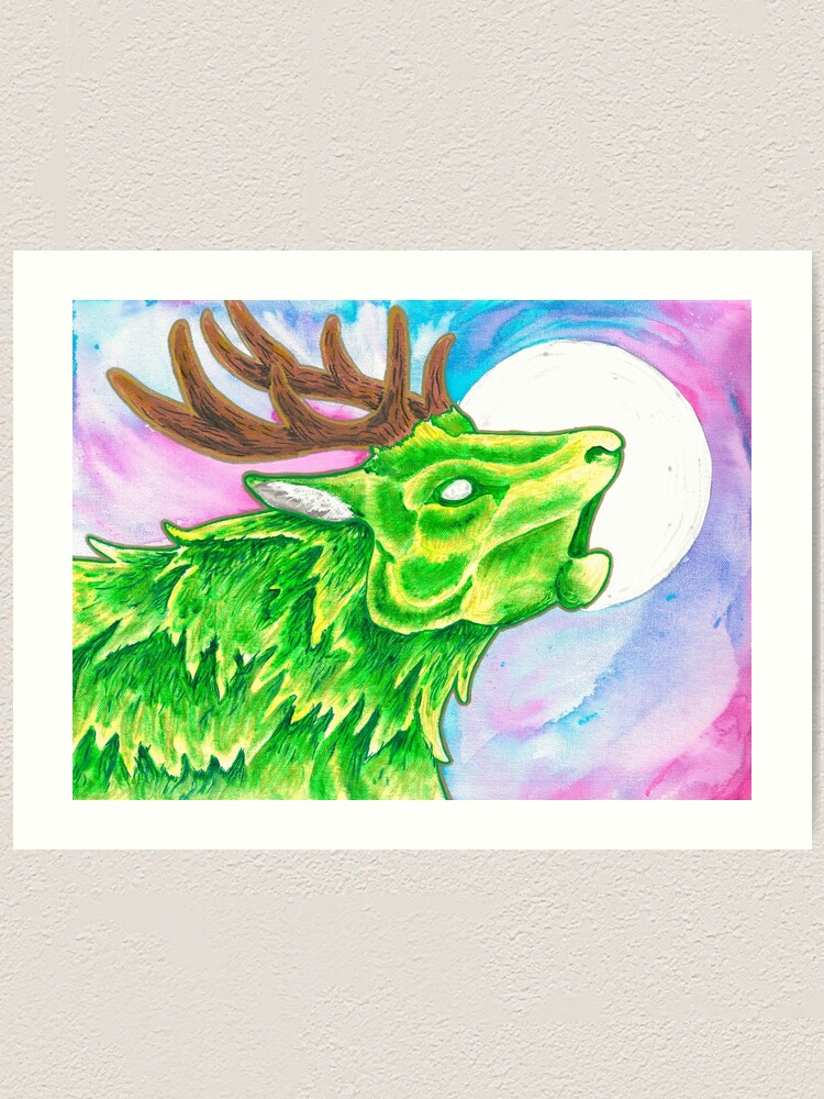 Alternate view of Earth Deer Spirit Art Print