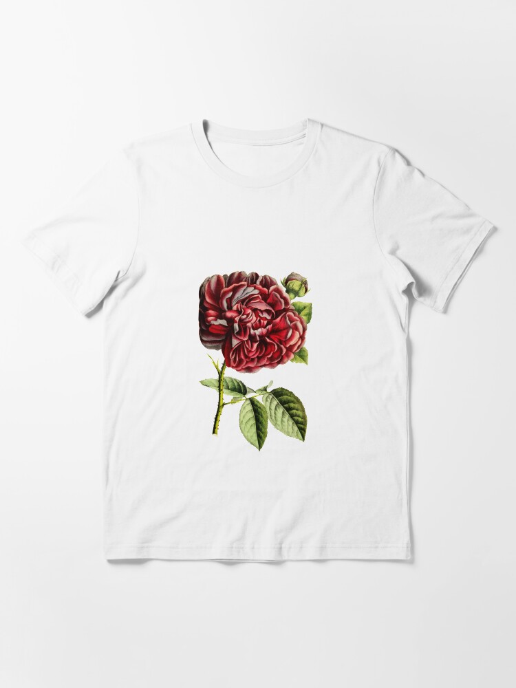 Alternative Ansicht von Nostalgische gefüllte tiefrote Rose Essential T-Shirt