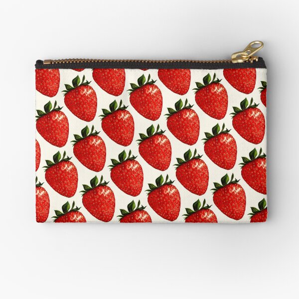 Strawberry Pattern Zipper Pouch