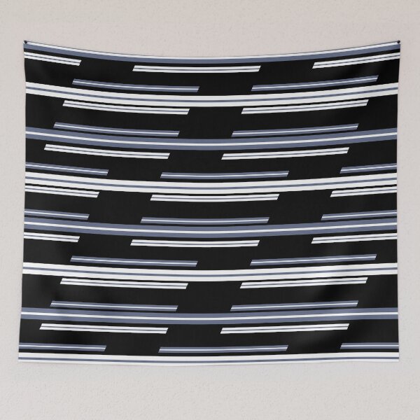 Aperçu de l'œuvre Conception de motif de rayures asymétriques créée et vendue par DFLC Prints.