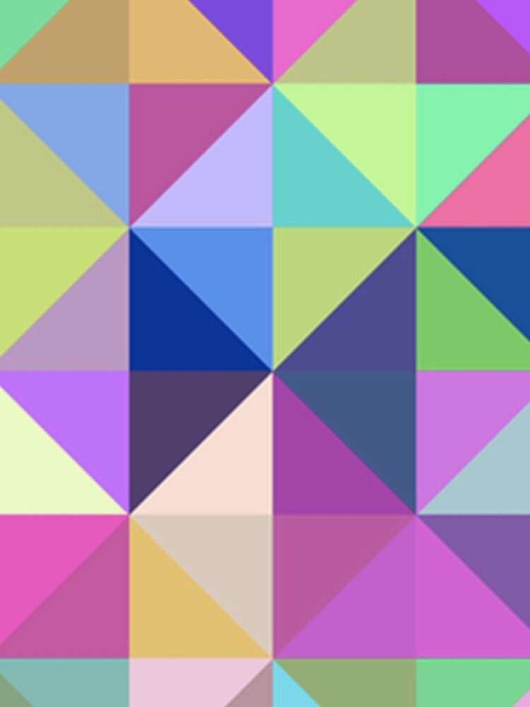 Aperçu 4 sur 4. Coque iPhone avec l'œuvre Color Triangle Pattern créée et vendue par ThoseFandomss.