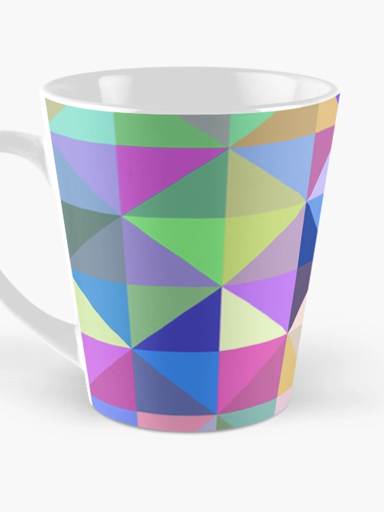 Thumbnail 3 of 4, Coffee Mug, Color Triangle Pattern designed and sold by ThoseFandomss.