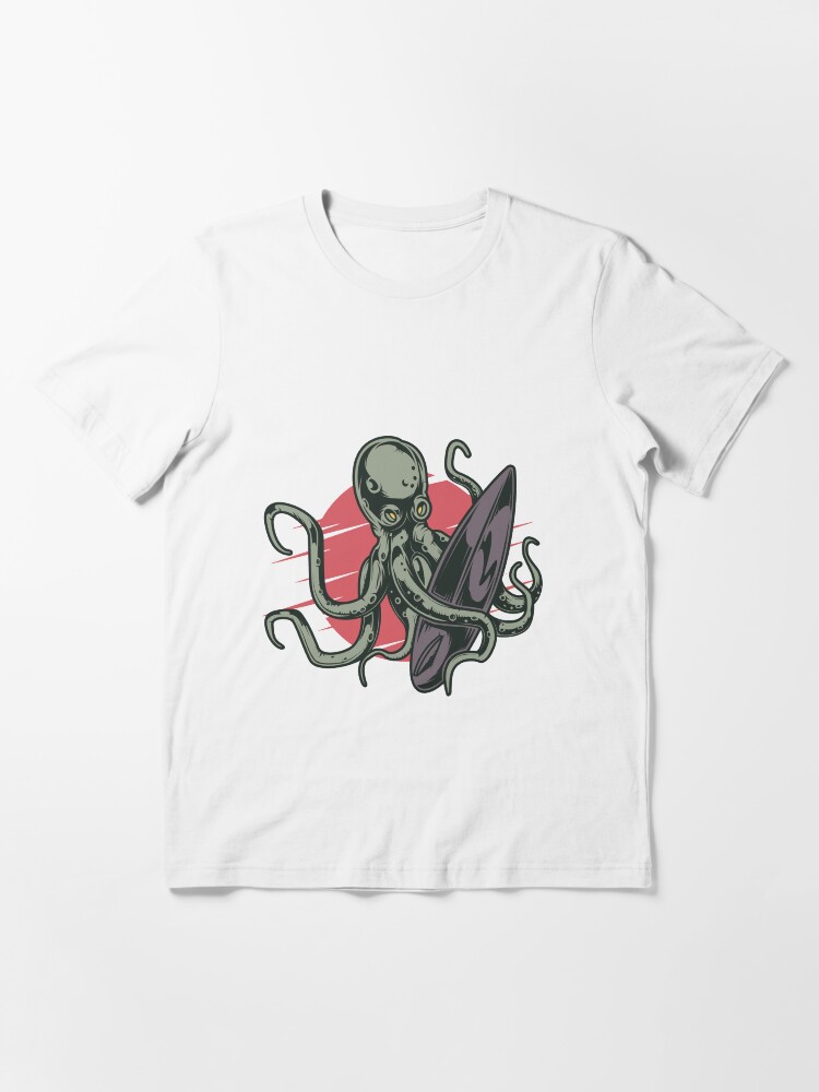 Alternative Ansicht von Surfing Octopus Essential T-Shirt