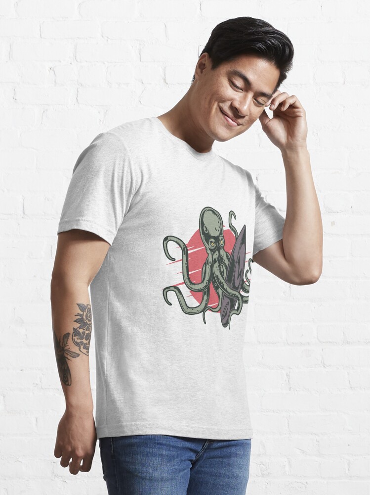 Alternative Ansicht von Surfing Octopus Essential T-Shirt