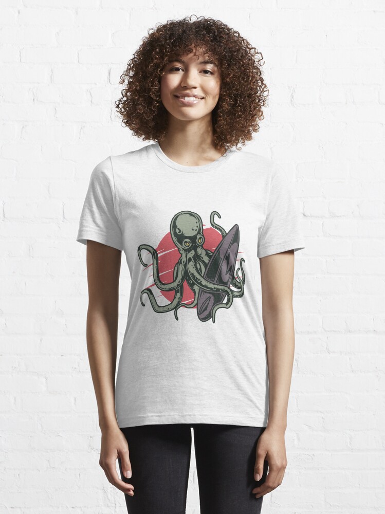 Alternative Ansicht von Surfing Octopus Essential T-Shirt