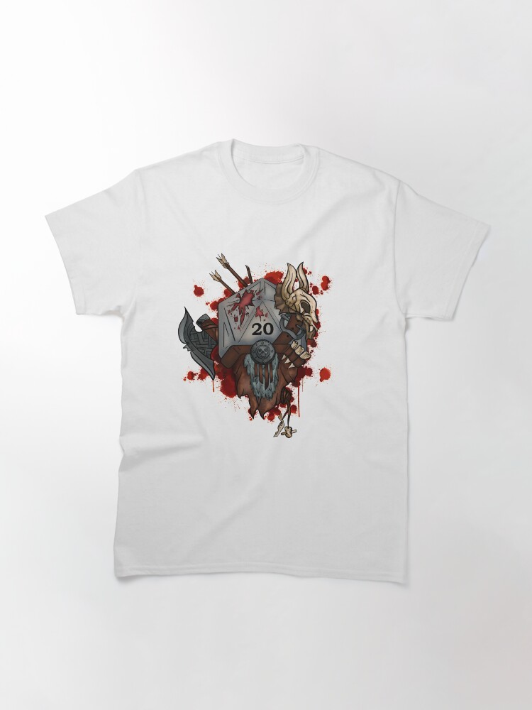 Thumbnail 3 of 7, Classic T-Shirt, D&Dice; Barbarian designed and sold by xdrewstroyerx.