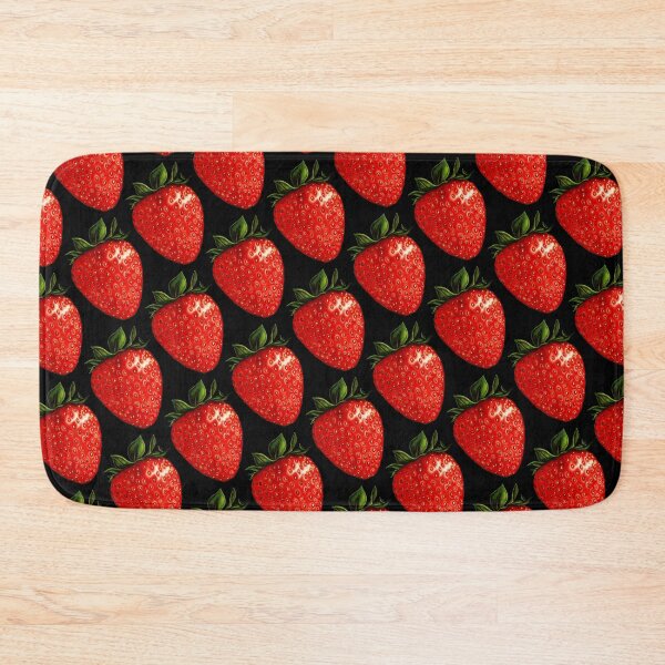 Item preview, Strawberry Pattern - Black designed and sold by Kelly  Gilleran.
