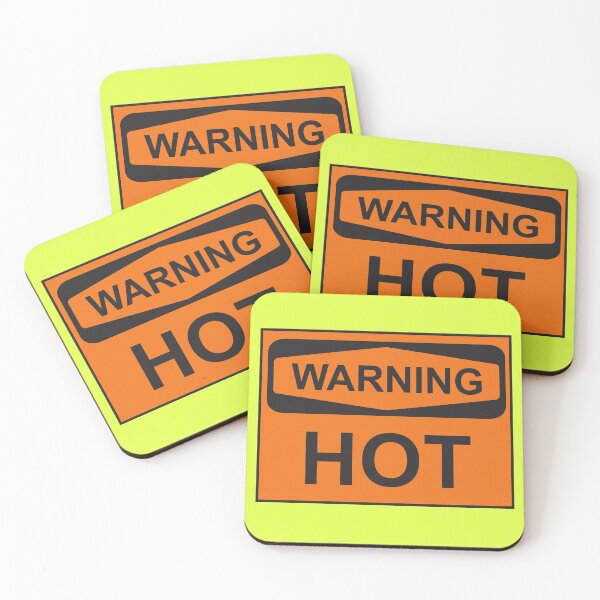 Item preview, Warning Hot Sign Funny Partying designed and sold by SwagHut.