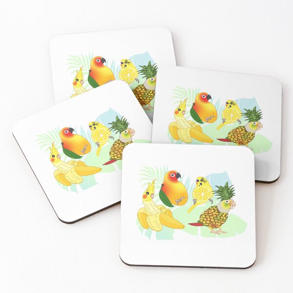 Item preview, birbs fruits doodles designed and sold by FandomizedRose.