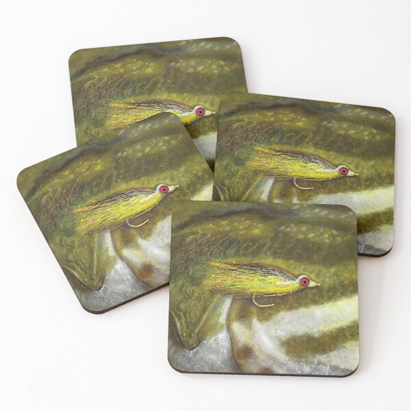 Item preview, Clouser Minnow Smallmouth Bass Painting  designed and sold by fishweardesigns.