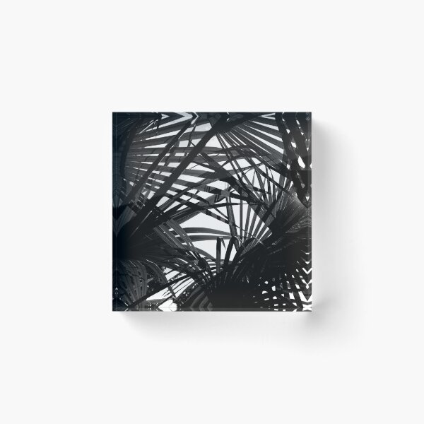 Item preview, Palm leaves Black and White designed and sold by Bebichic.