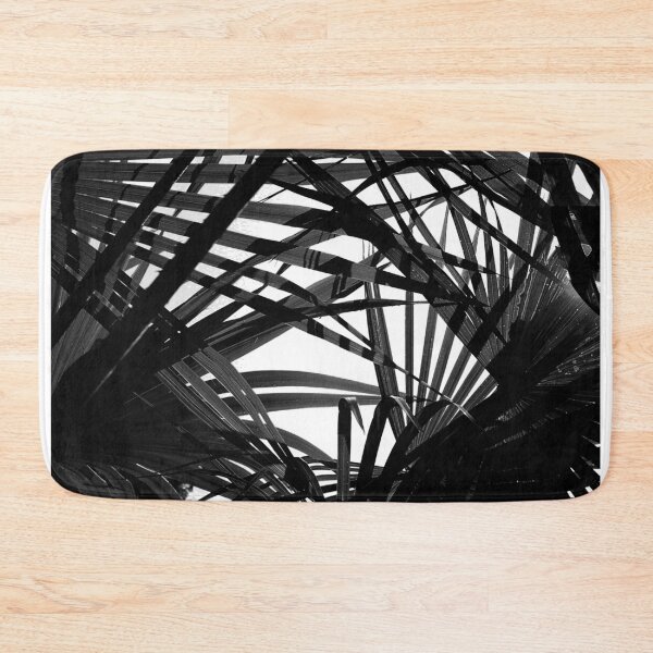 Item preview, Palm leaves Black and White designed and sold by Bebichic.