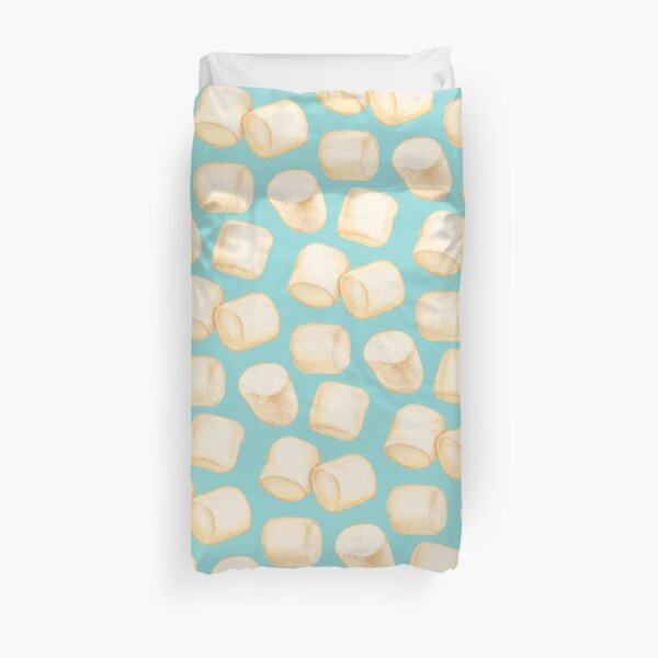 Marshmallow Duvet Covers Redbubble - marshmallow fire ice roblox