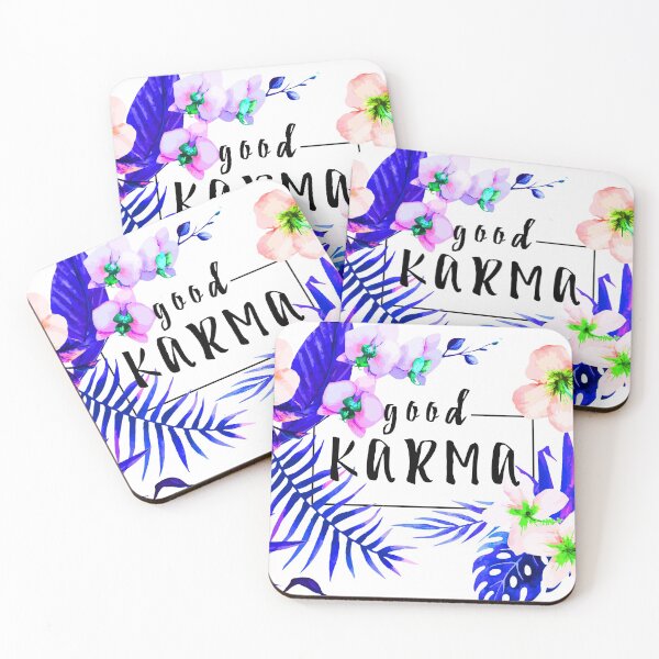 Item preview, Good Karma Mantra Tropical Flowers Jungle designed and sold by Bebichic.