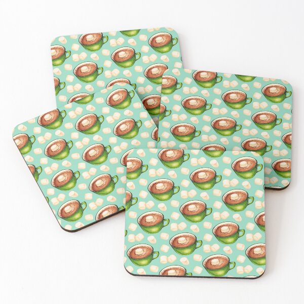 Item preview, Hot Cocoa Pattern - Blue designed and sold by Kelly  Gilleran.