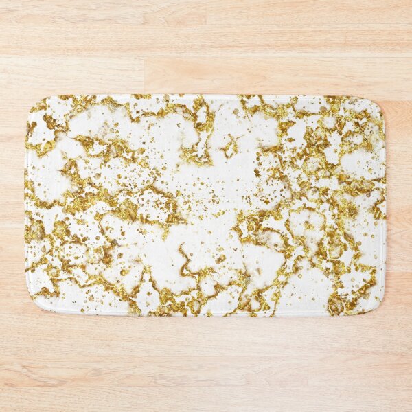 Item preview, Gold White Marble Confetti designed and sold by art-in-a-bottle.