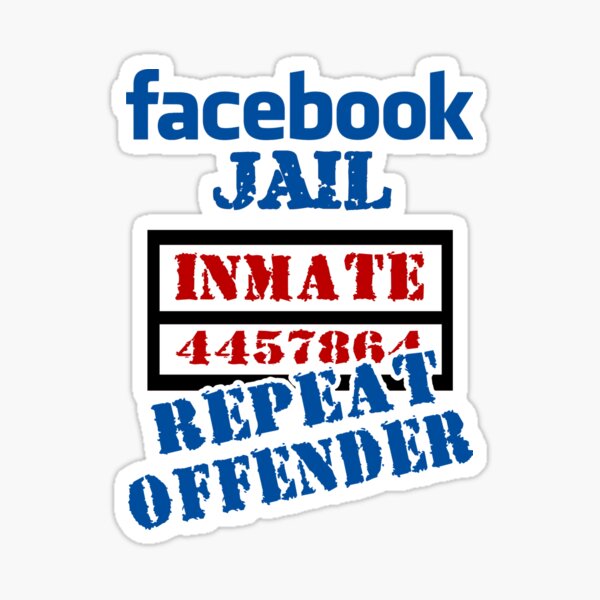 Facebook Jail Stickers Redbubble