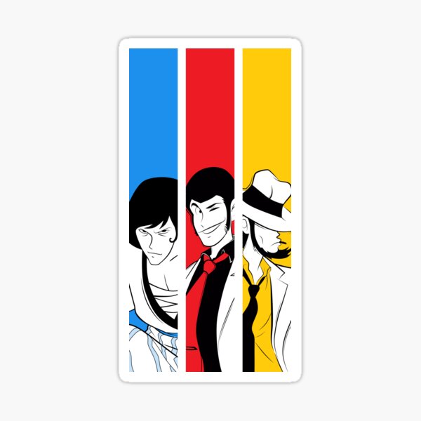 054b Lupin Trio Sticker
