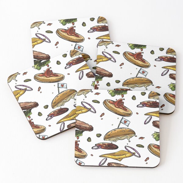 Item preview, Floaty Burger Buns and Patty designed and sold by supermara.