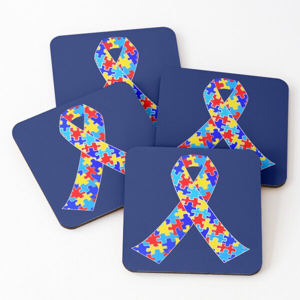 Item preview, Autism Awareness Ribbon with Puzzle Pieces designed and sold by Epic Love Designs.