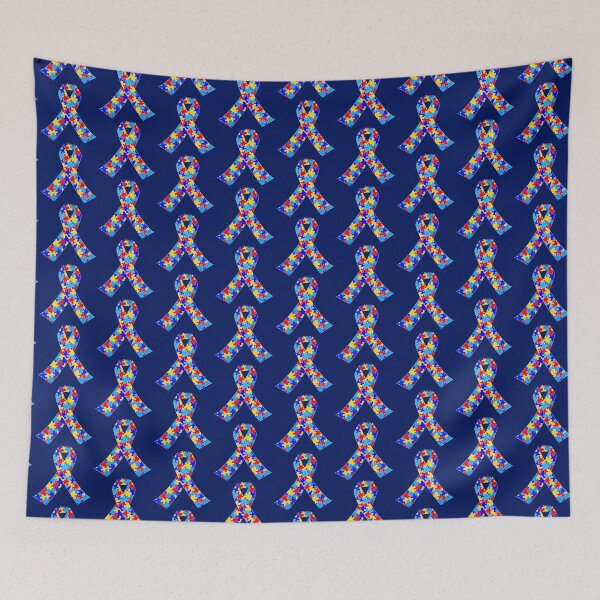 Item preview, Autism Awareness Ribbon with Puzzle Pieces designed and sold by Epic Love Designs.