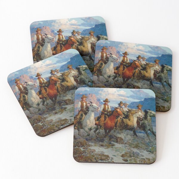 Item preview, “Riders of the Dawn” by Frank Tenney Johnson designed and sold by PatricianneK.