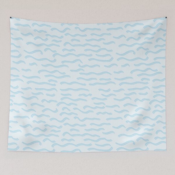 Item preview, Light blue ocean waves seamless vector pattern.  designed and sold by Limolida.
