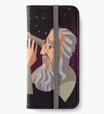 galileus watching the sky iPhone Wallet/Case/Skin