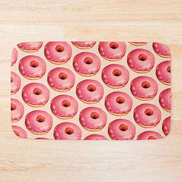 Item preview, Strawberry Donut Pattern designed and sold by Kelly  Gilleran.