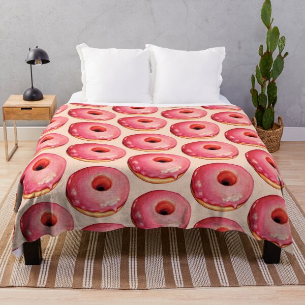 Item preview, Strawberry Donut Pattern designed and sold by Kelly  Gilleran.