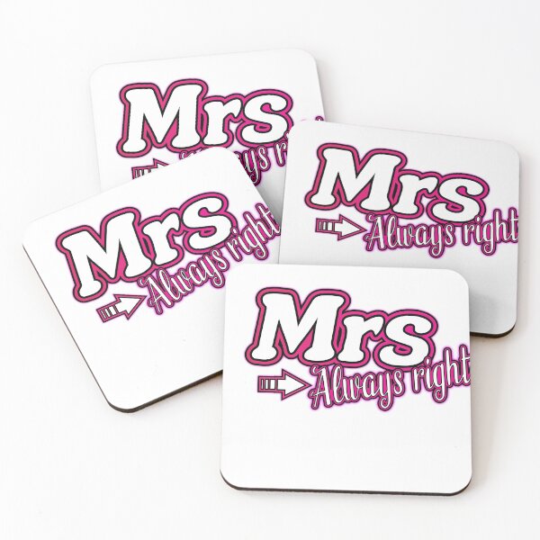 Item preview, Mrs. always right! Awesome design. designed and sold by Cutebutfunny.