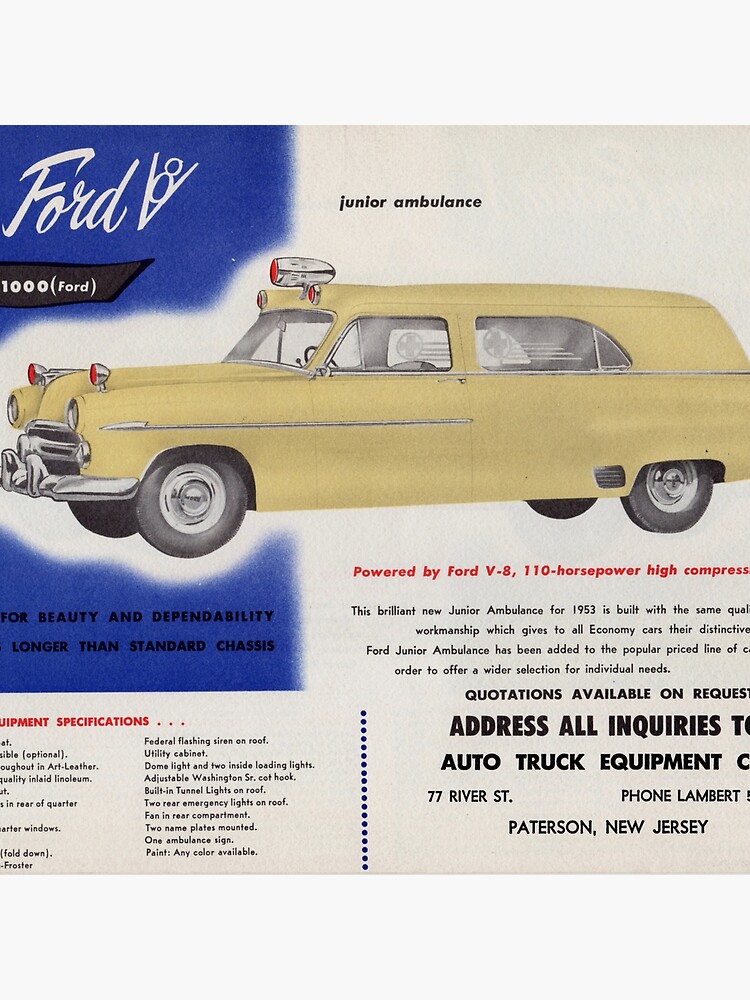 1953 Ford Junior Ambulance advertisement by liesjes