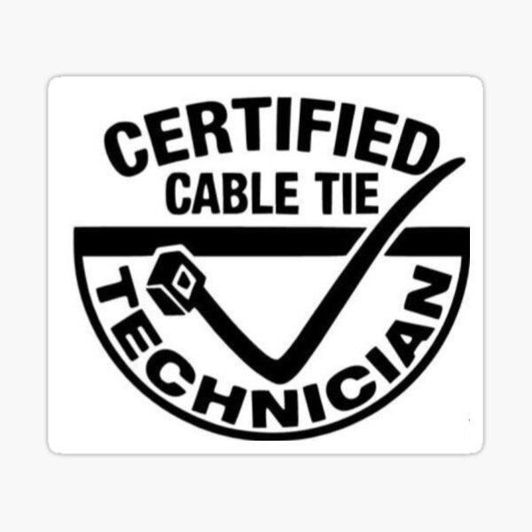 cable tie sticker