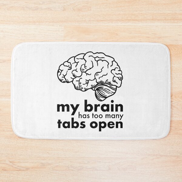 Item preview, Funny Multi Tasker Brain Mentally Drained Novelty Gift designed and sold by ripsydesigns.