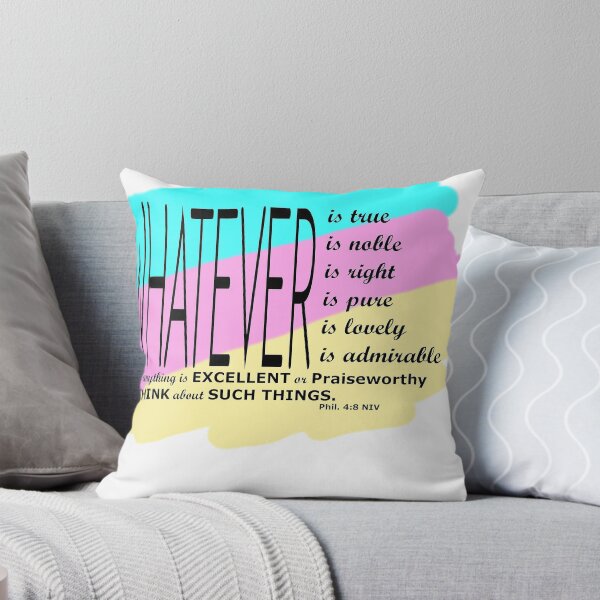 Item preview, Think On These Things Phil 4:8 designed and sold by priceless3110.