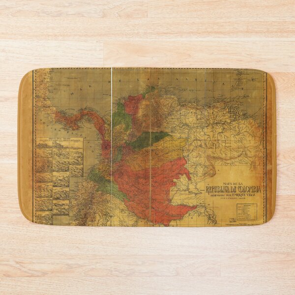 Item preview, Mapa de la Republica de Colombia by Enrique Vidal (1912) designed and sold by allhistory.