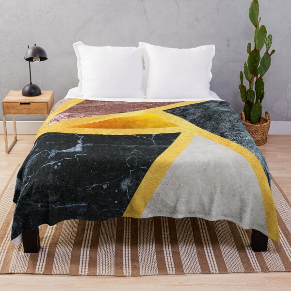 Item preview, Geometric Gold And Marble Mosaic art designed and sold by trajeado14.