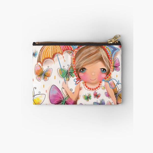 Item preview, Whimsical Girl with Raining Butterflies designed and sold by Karin Taylor.