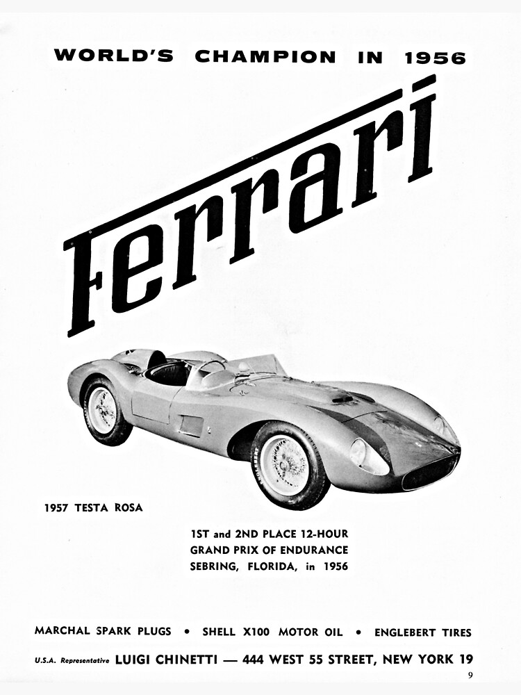 1957 Ferrari Testa Rossa advertisement by liesjes