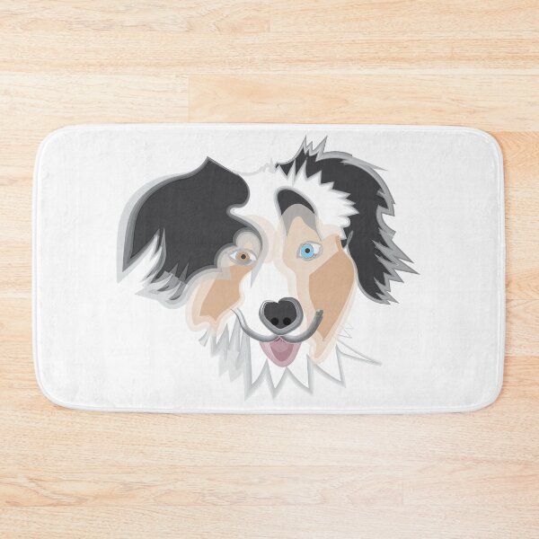 Item preview, Watercolor Australian Shepard designed and sold by moonandcat.