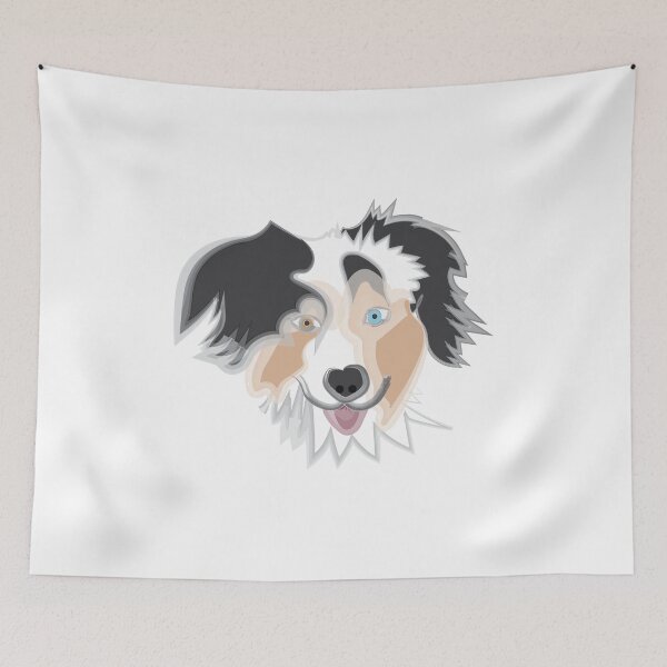 Artikelvorschau, Watercolor Australian Shepard entworfen und verkauft von moonandcat.