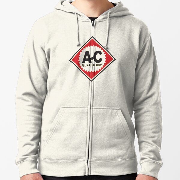 Vintage Allis Chalmer A-C Logo  Zipped Hoodie