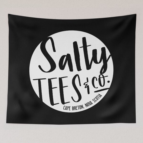 Item preview, Salty Tees & Co. Logo (White) designed and sold by saltyteesandco.