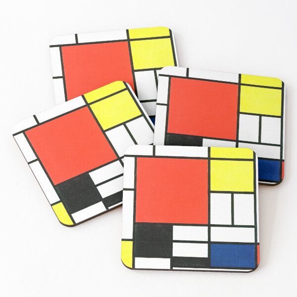Item preview, Composition in red, yellow, blue and black, Mondrian designed and sold by fourretout.