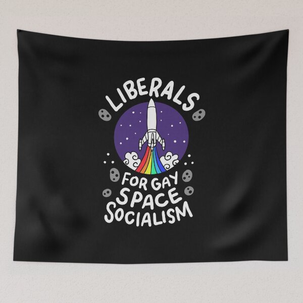 Item preview, Liberals For Gay Space Socialism graphic I Lesbian Pride designed and sold by biNutz.