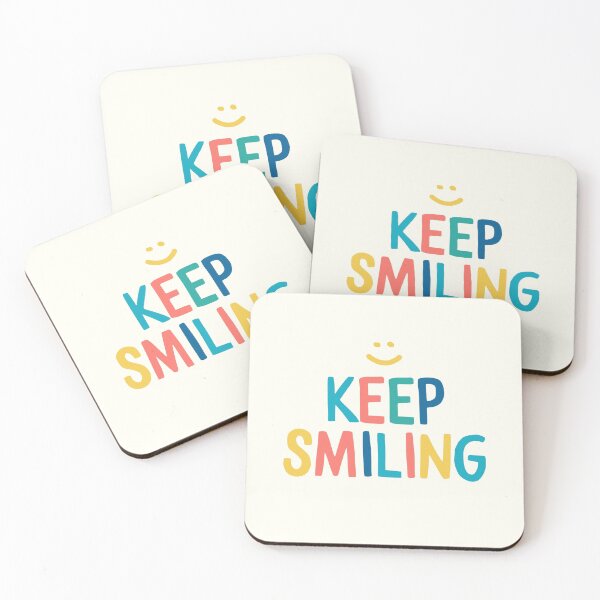 Item preview, Keep Smiling - Colorful Happy Quote designed and sold by blueskywhimsy.