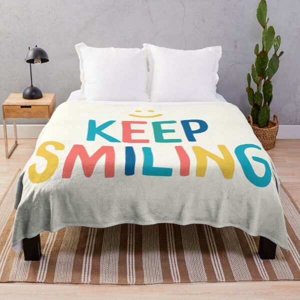 Item preview, Keep Smiling - Colorful Happy Quote designed and sold by blueskywhimsy.