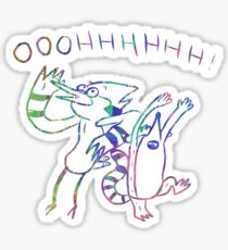 "OOOHHH!" Mordecai and Rigby - Regular Show Sticker